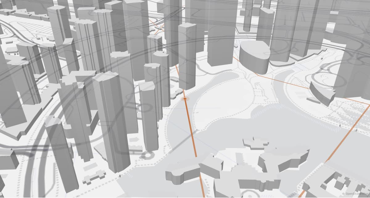 The live dispatch map, tracking a vehicle along its assigned route through a city